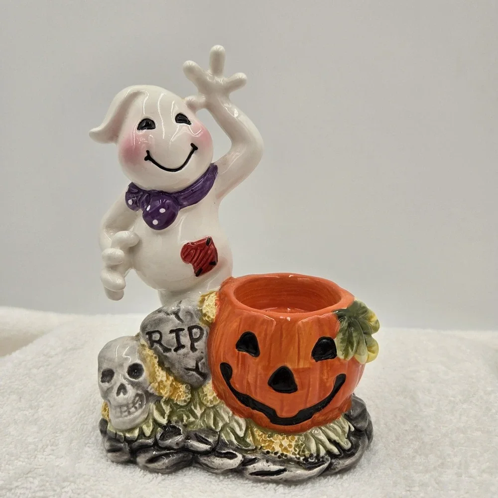 Corner Ruby Halloween Ghost & Pumpkin 6